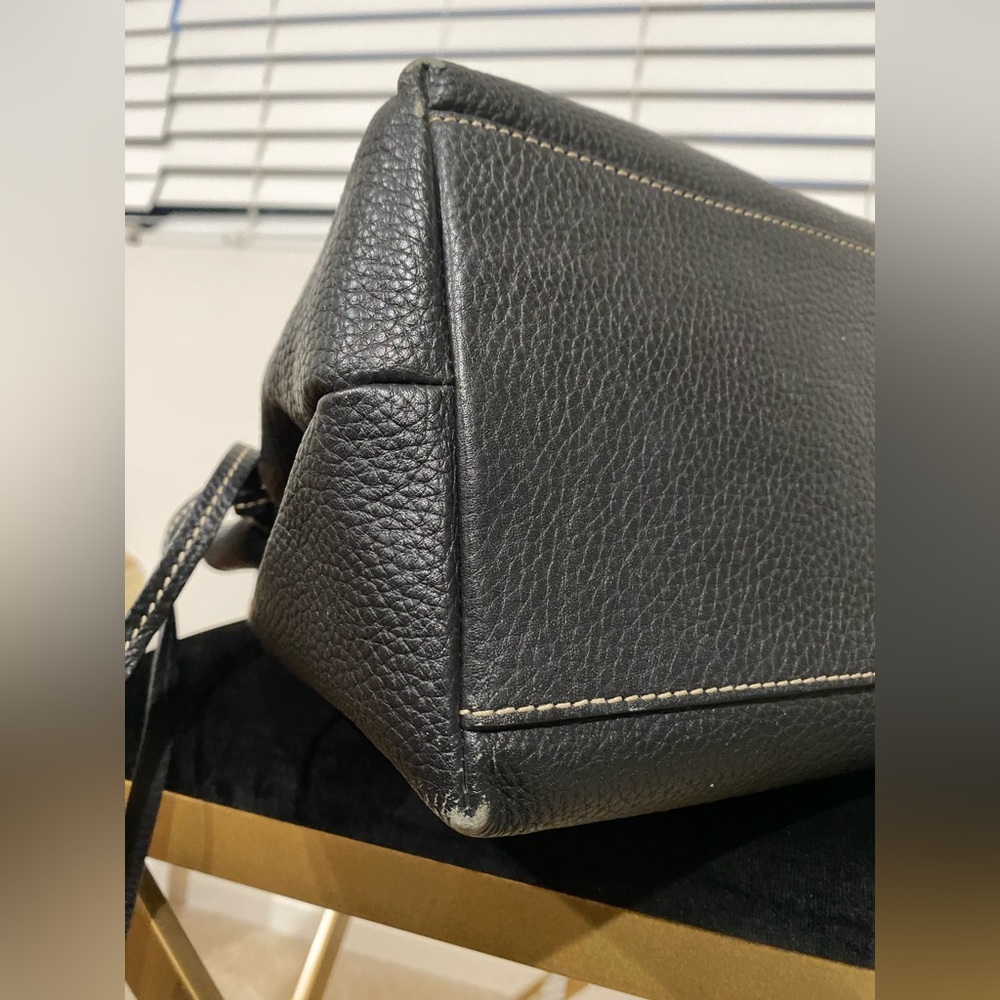 Dooney & Bourke Large Leather Drawstring Tote - Picture 12 of 15